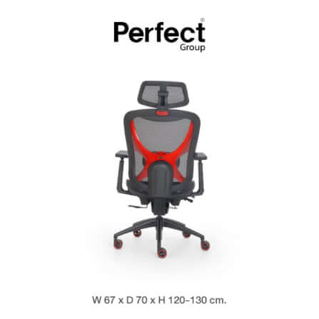 เก้าอี้เกมมิ่ง Perfect รุ่น GRAMMY SERIES สีแดง_0